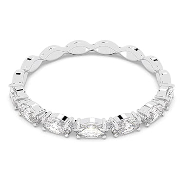 Swarovski Matrix Vittore Marquise Ring, Weiss, Rhodiniert im Sale